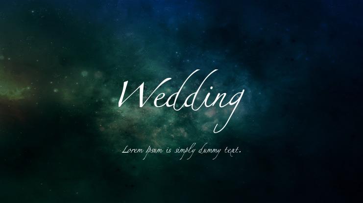 Wedding Font