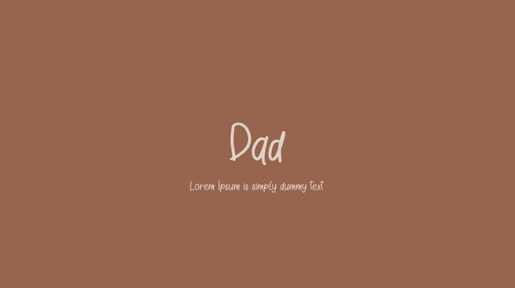 Dad Font