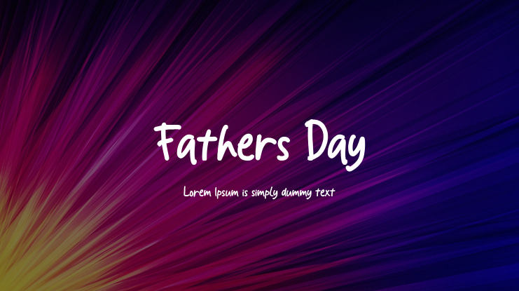 Fathers Day Font