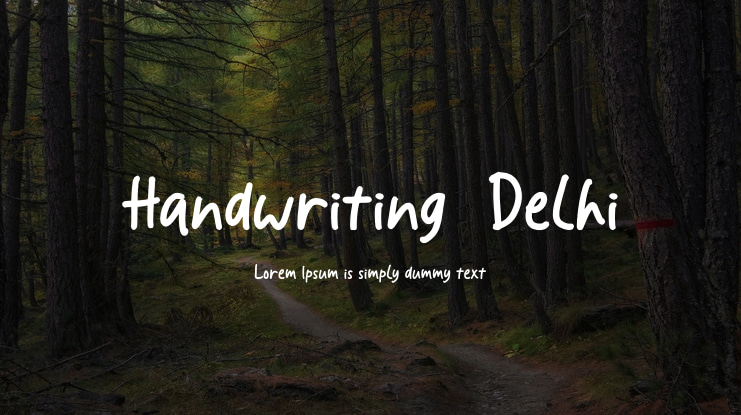Handwriting-Delhi Font