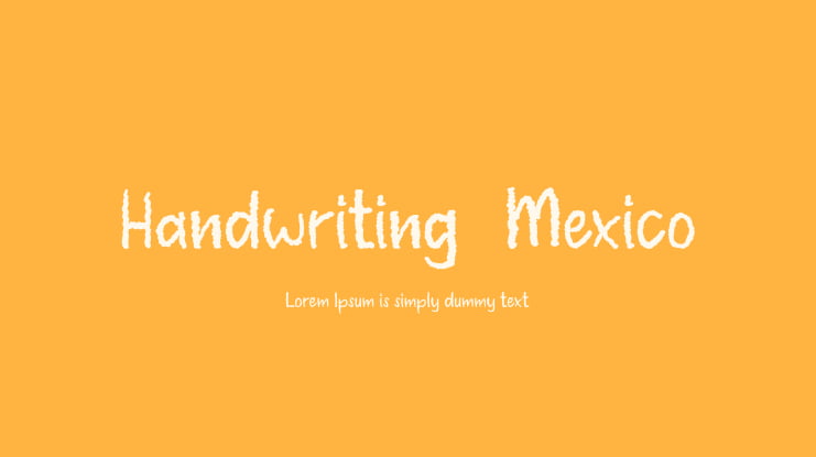 Handwriting-Mexico Font