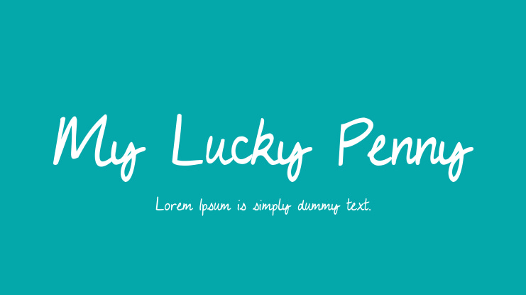 My Lucky Penny Font