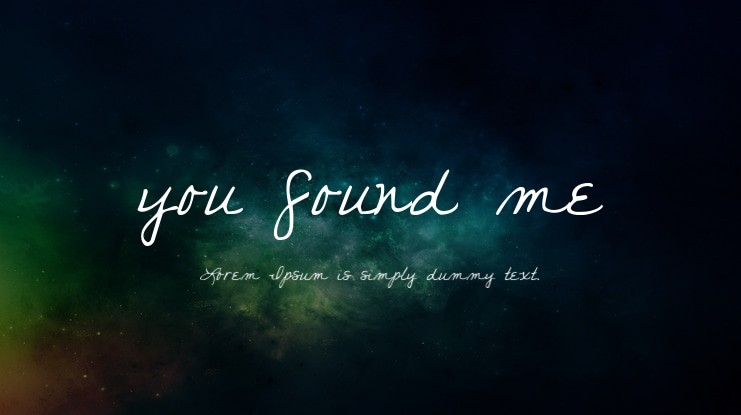 you found me Font