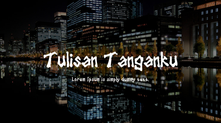 Tulisan Tanganku Font