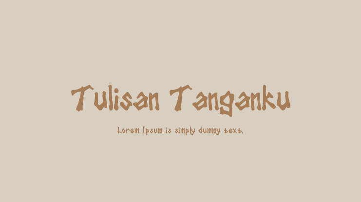 Tulisan Tanganku Font