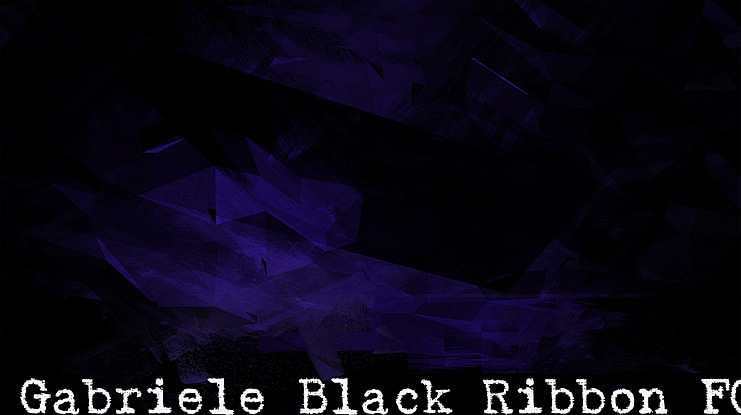 Gabriele Black Ribbon FG Font Family