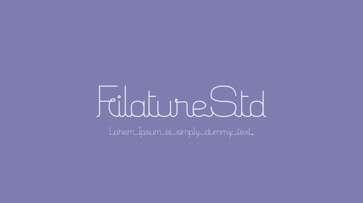 FilatureStd Font