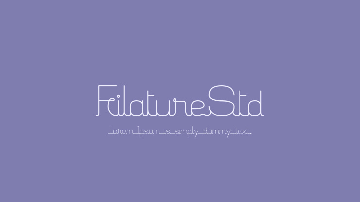 FilatureStd Font