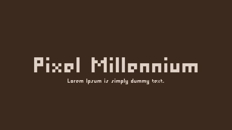 Pixel Millennium Font