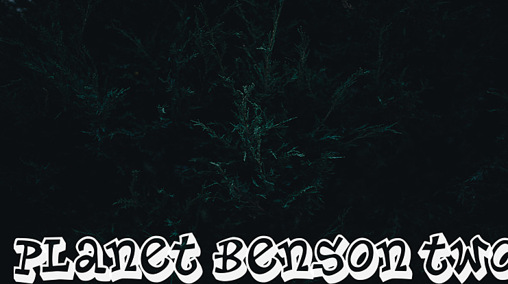 Planet Benson Two Font