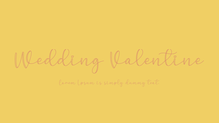 Wedding Valentine Font
