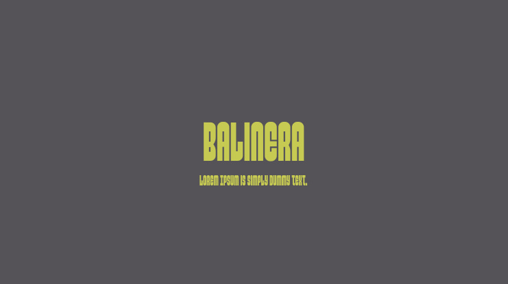 Balinera Font