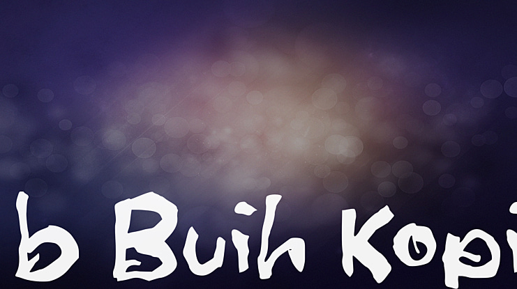 b Buih Kopi Font