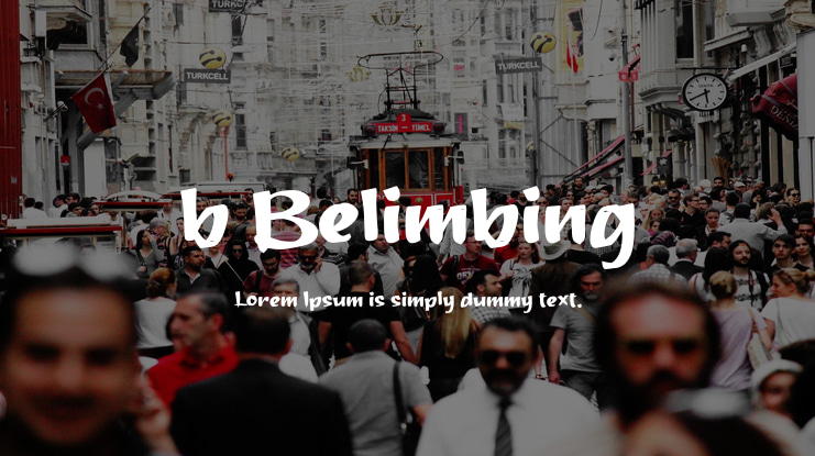 b Belimbing Font