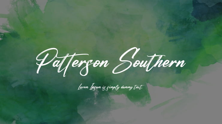 Patterson Southern Font