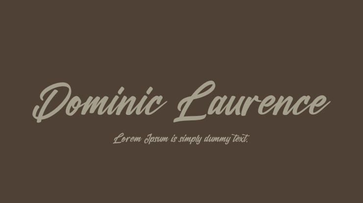 Dominic Laurence Font
