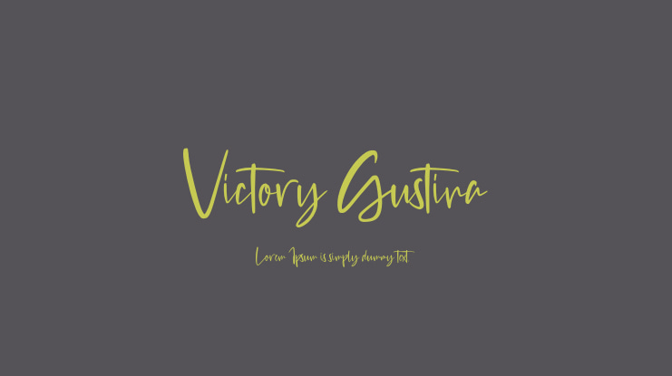 Victory Gustina Font