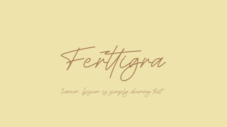 Ferttigra Font