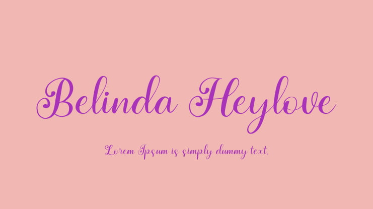 Belinda Heylove Font