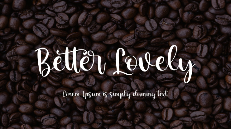 Better Lovely Font