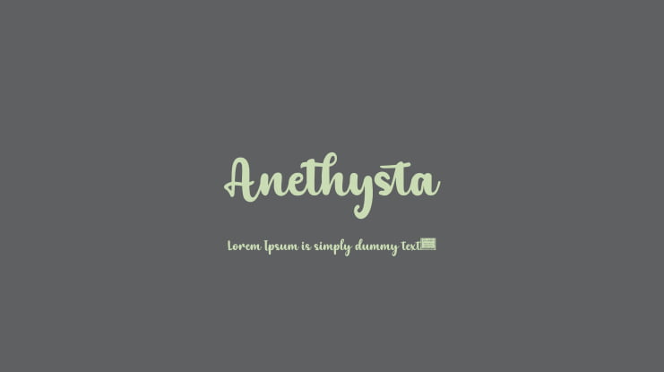 Anethysta Font
