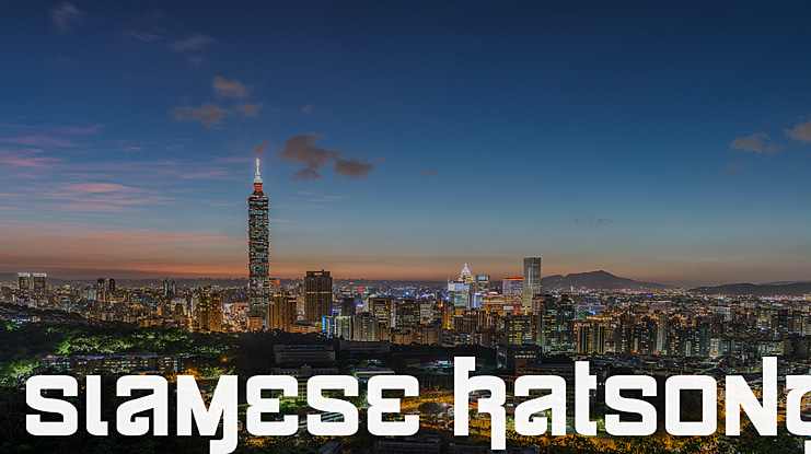 Siamese Katsong Font