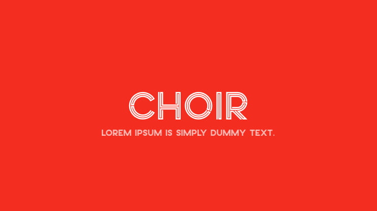 Choir Font
