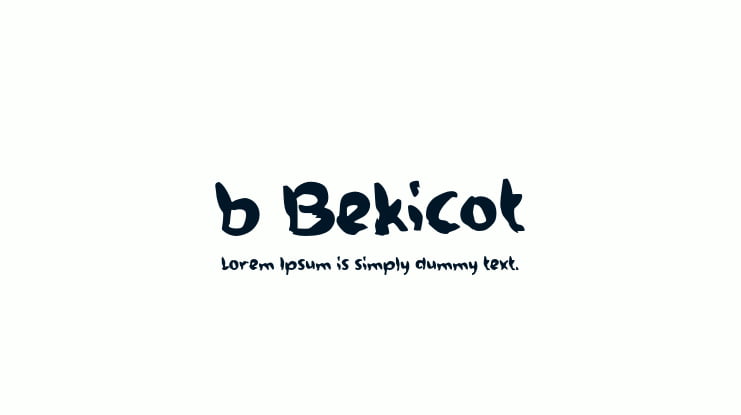 b Bekicot Font