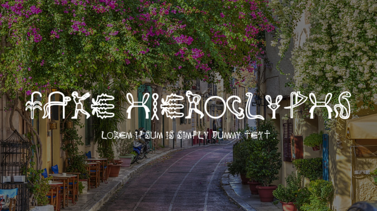 Fake Hieroglyphs Font