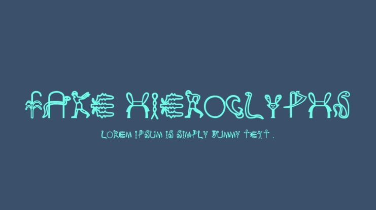 Fake Hieroglyphs Font