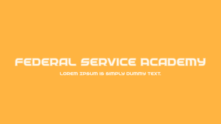 Federal Service Academy Font Family