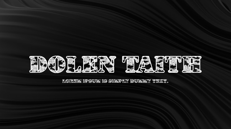 Dolen Taith Font