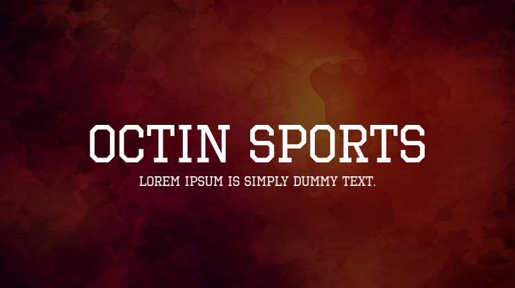 Octin Sports Font
