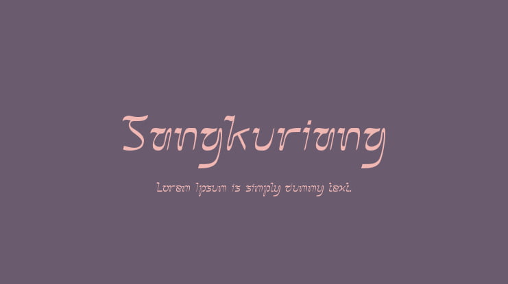 Sangkuriang Font Family