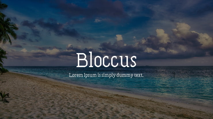 Bloccus Font
