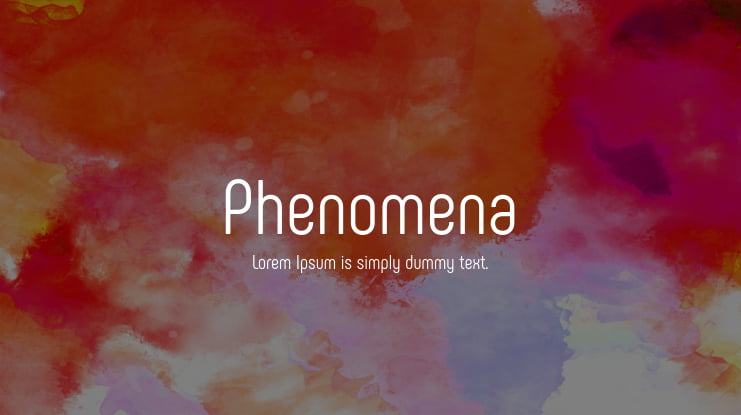 Phenomena Font Family