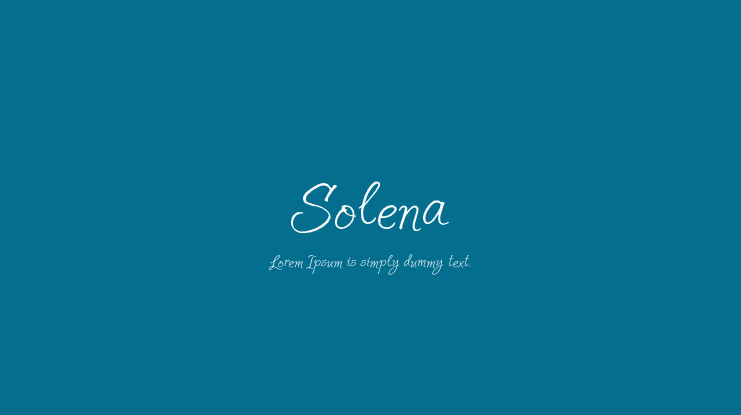 Solena Font