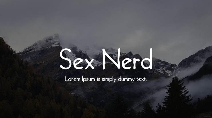Sex Nerd Font