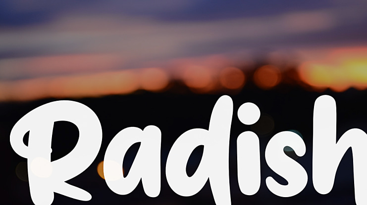 Radish Font