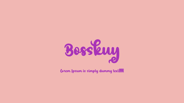 Bosskuy Font