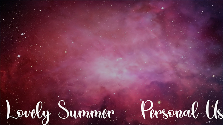 Lovely Summer - Personal Use Font