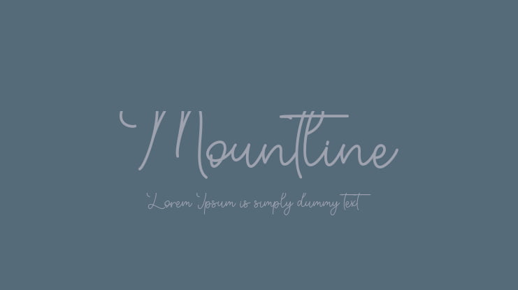 Mountline Font