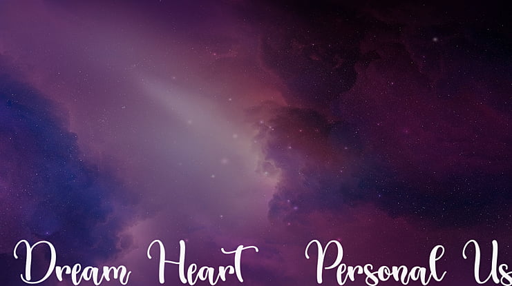 Dream Heart - Personal Use Font