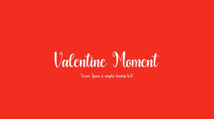 Valentine Moment Font