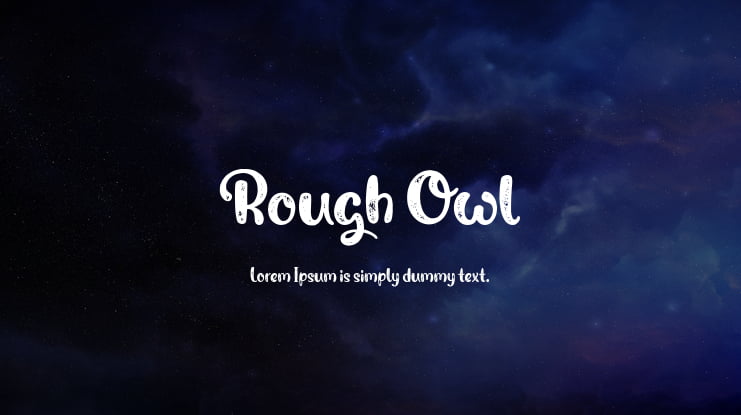 Rough Owl Font