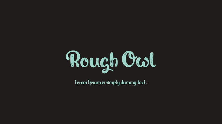 Rough Owl Font