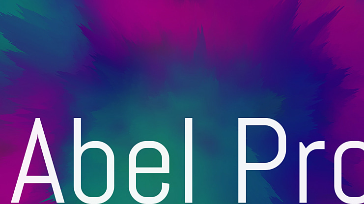 Abel Pro Font Family