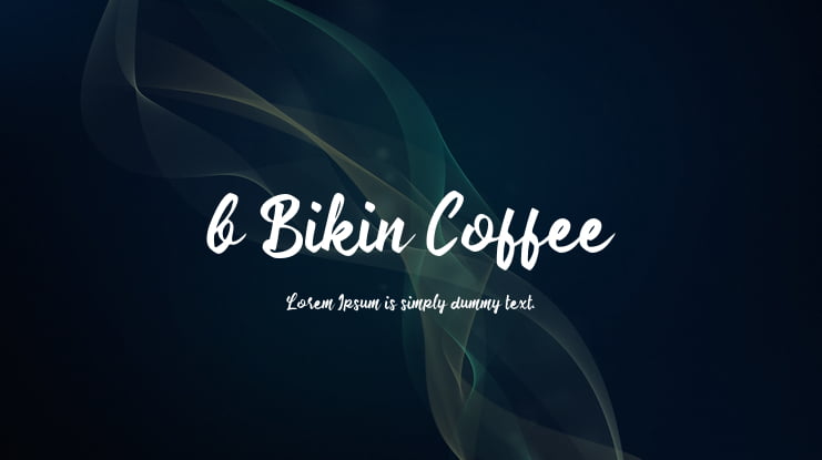 b Bikin Coffee Font