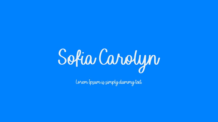 Sofia Carolyn Font