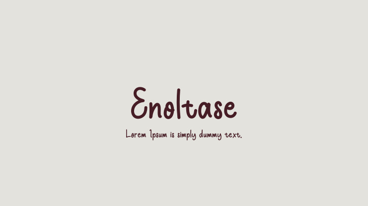 Enoltase Font